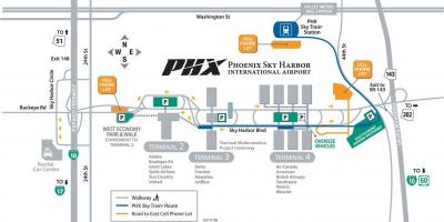 Kaart Phoenix airport