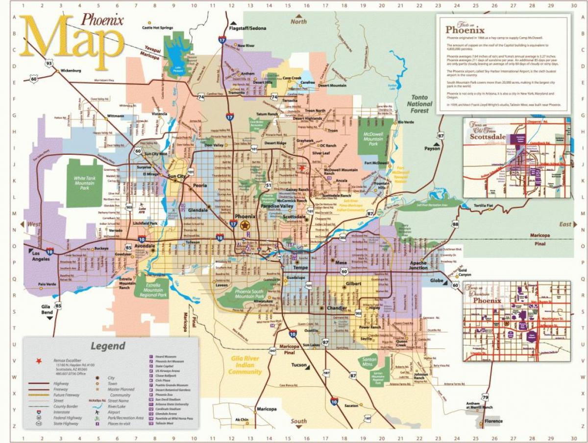 Phoenix bus routes kaart