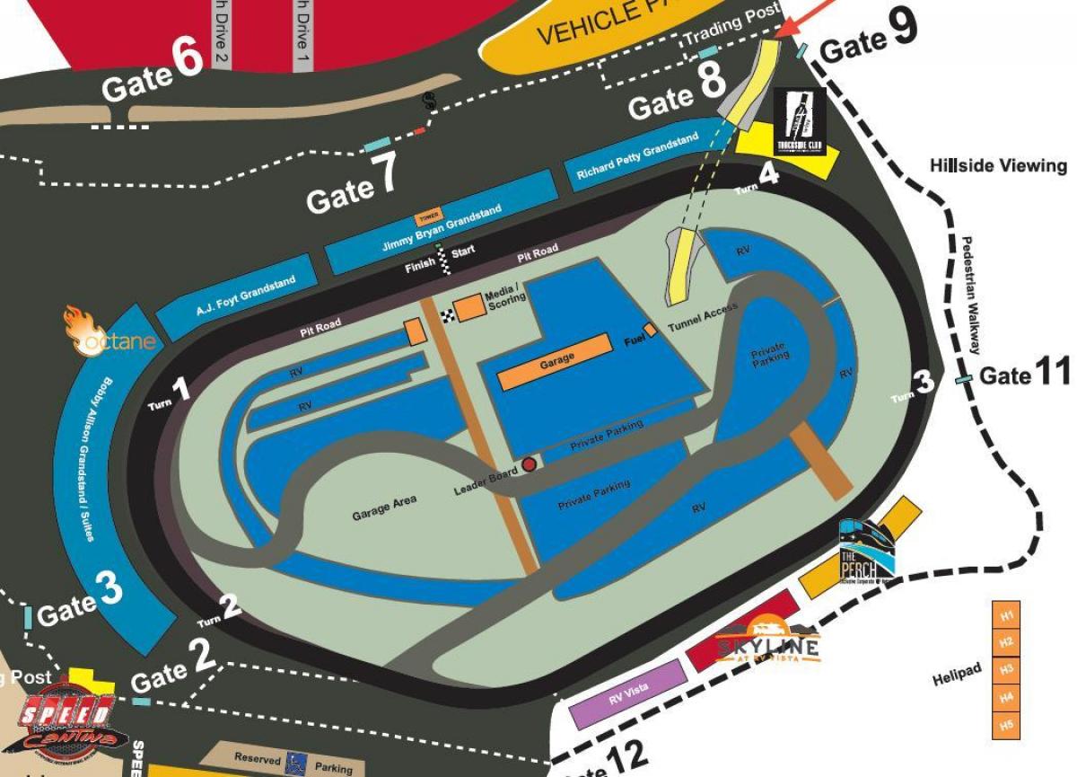 Phoenix raceway kaart